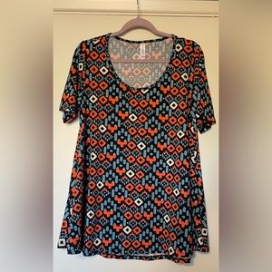 LuLaRoe Geometric Print Perfect Tee